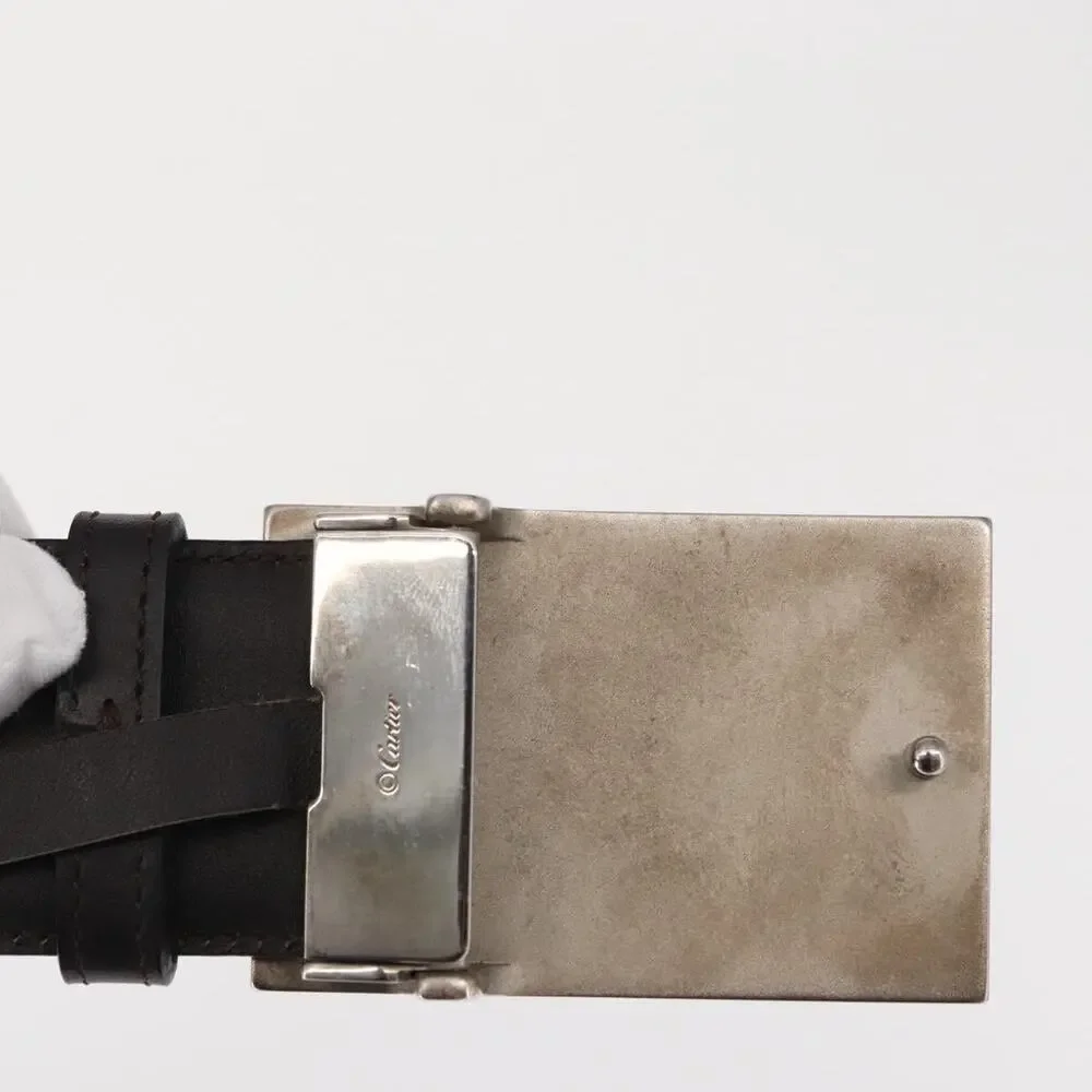 Cartier Leather Adjustable Belt Black